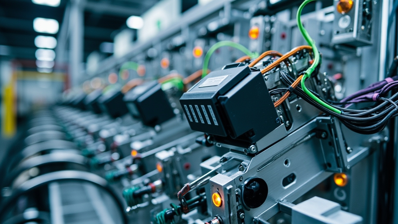 Industrial automation components and equipment in a manufacturing environment